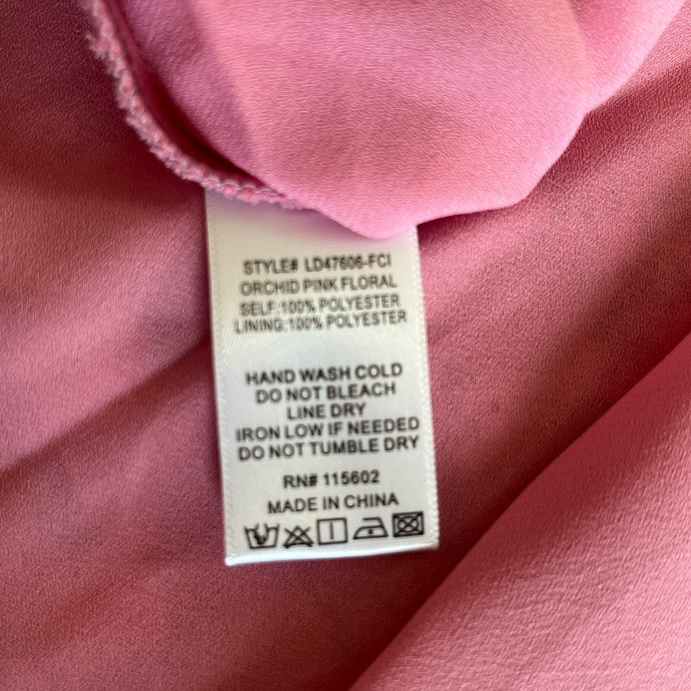 NWT Lush Brand Orchid Pink Floral Dress Women’s Size Medium - Picture 12 of 16